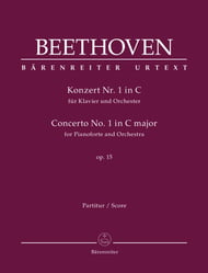 Concerto No. 1 in C Major, Op. 15 Orchestra Scores/Parts sheet music cover Thumbnail